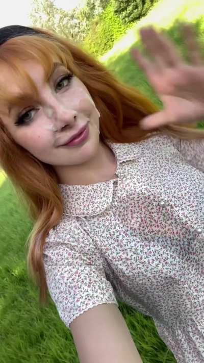 The cum really completes my summer outfit don’t you think?