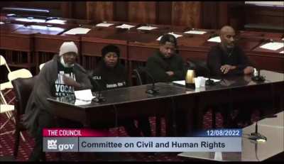 At an NYC city hall event on civil & human rights a man goes on an anti Asian rant