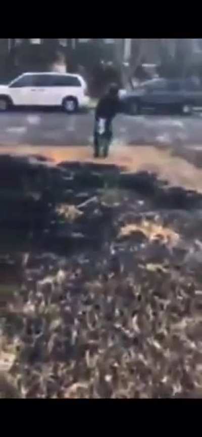 Hey watch me burn down my moms lawn with fireworks!