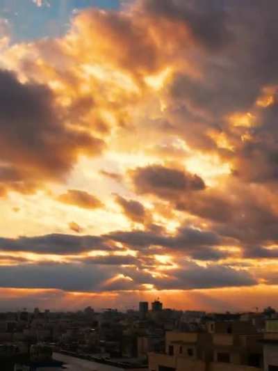 Sunrise before a storm