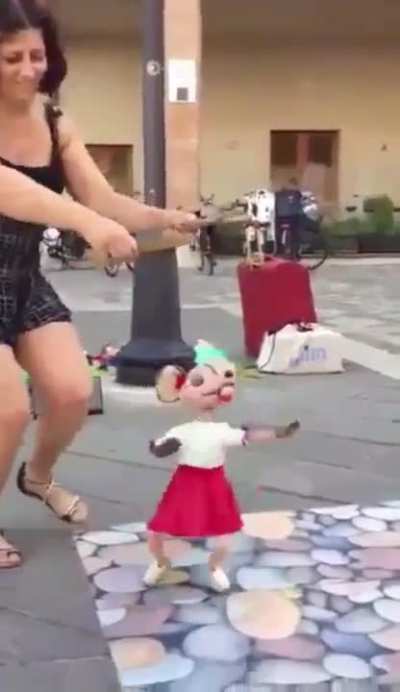 A real puppet master, amazing art.