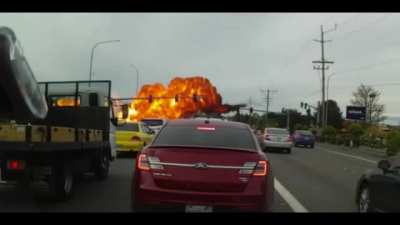 Plane Crashes In The Middle Of The Road