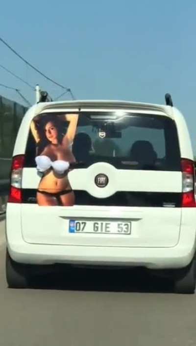 Teasing boobs on a wiper