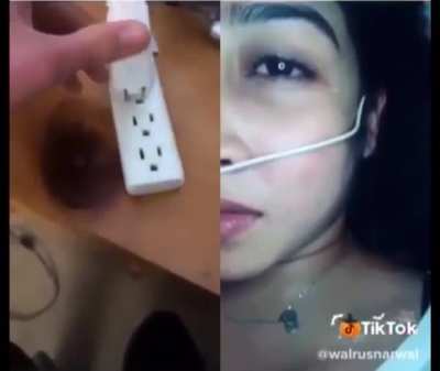 Didn’t even need to unplug her