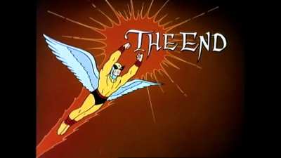 Harvey Birdman Attorney At law with the perfectly cut screams