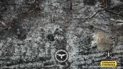 Either sleeping or freezing Russian soldier claimed to be sniper gets FPV wake-up call