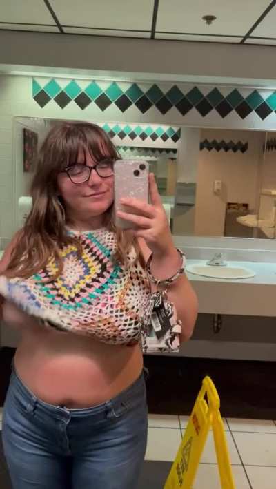 Hey! Wanna fuck in the movie theater bathroom?