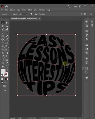 Best Text warp easy -Illustrator Tutotrial❤️‍🔥
