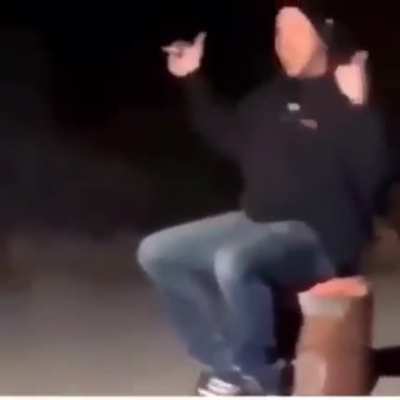 Sitting on an explosion seems like a great idea