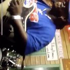 his hands literally looked like they caught fire.