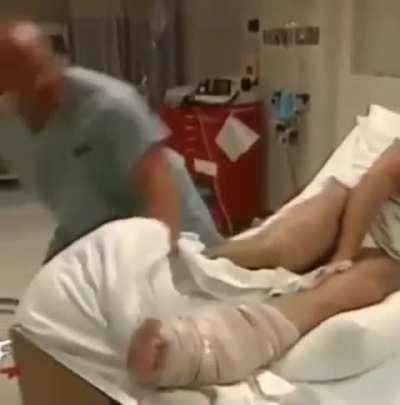 Rohit having a causal meet with Travis head in his ward