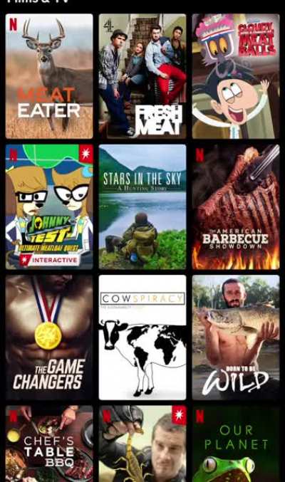 Don’t search “Meat” in Netflix.