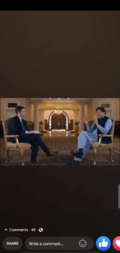 Pakistan's PM at it again. Now please if anybody is from Pakistan here, make sure you cover everything up in your country like a tree, an animal, a person, a rock or literally anything with holes as it 