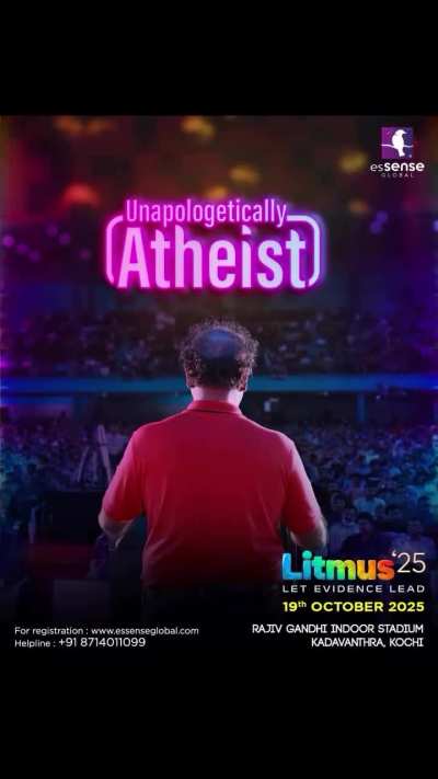 The World's Biggest Atheist Meet - for more info visit www.essenseglobal.com