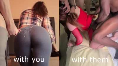 What you get vs what your hotwife's bulls get...