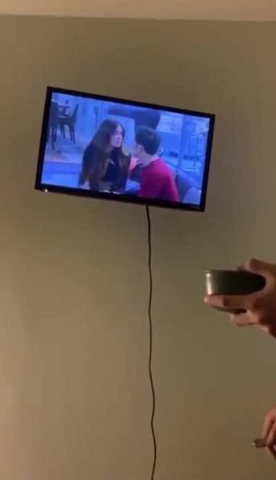 To put the broken TV out of its misery