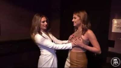 Ria copping a feel