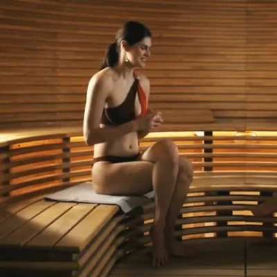 Alex in the sauna