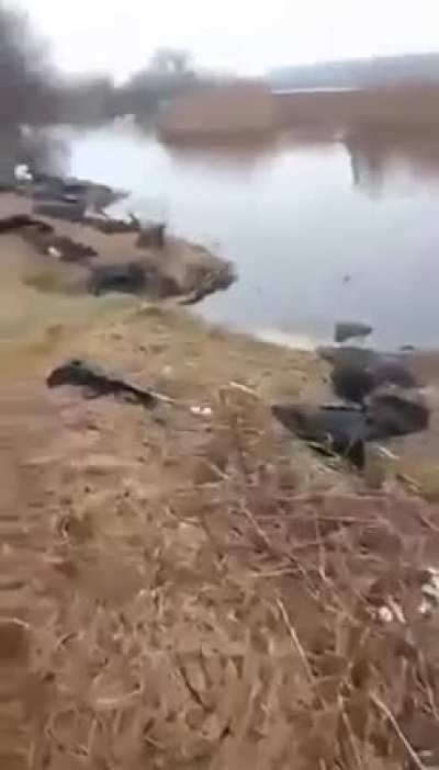 Russian soldiers dressed up in clothes stolen from civilians and escaped, leaving all their equipment