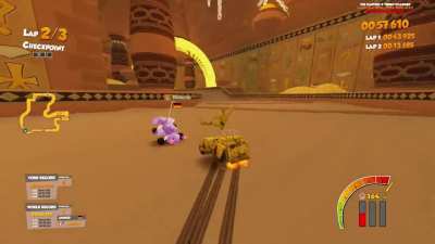 Dio in a Kart Racing game & ROAD ROLLER DA! ゴゴゴゴ