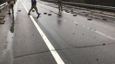 Ukrainian Armed Forces are Deleting Mines from the Road