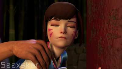 D.Va in the Bamboo Forest (Saaxskar3D)