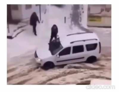 there was an attempt to get the car out