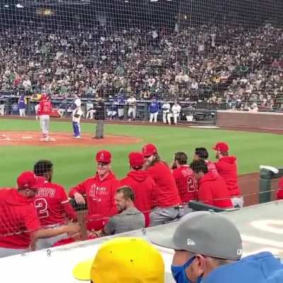 Ohtani, in response to Mariners fans booing him after he hit a leadoff HR against them: ¯\_(ツ)_/¯