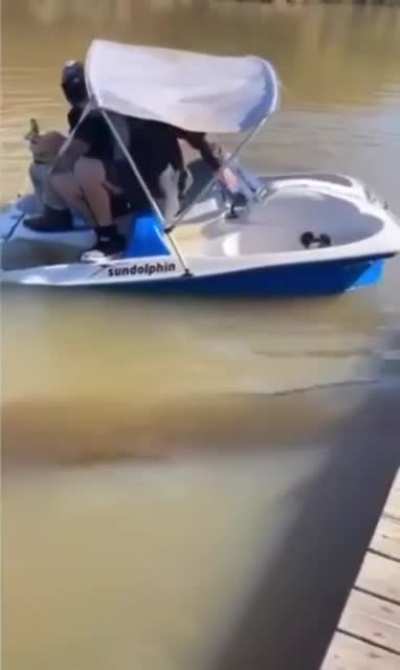 Getting on a boat that is already full