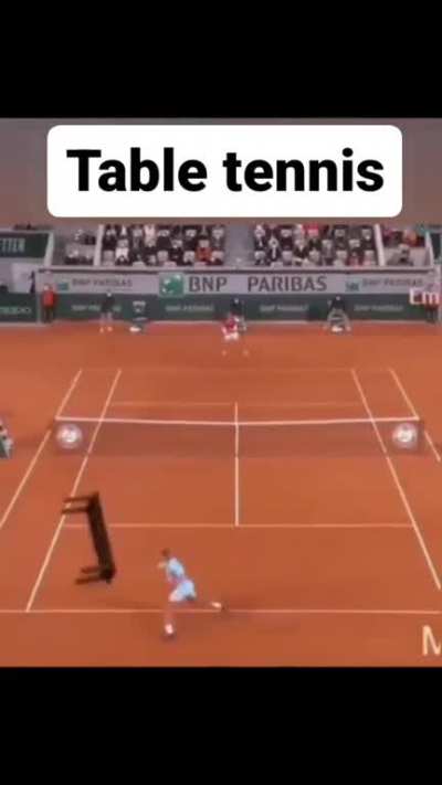 I love table tennis