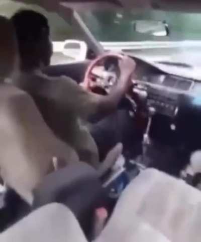 the final detail shows that he is a responsible driver