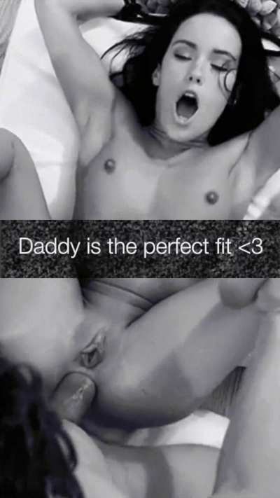 It took almost an hour to open her asshole enough for her Daddy to fit. But Daddy’s patient with his little girl. And now she’s cumming from having her colon fucked open. 😌😈