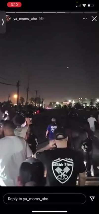 UFO Seen Flying Above Street Bike Race in Louisville