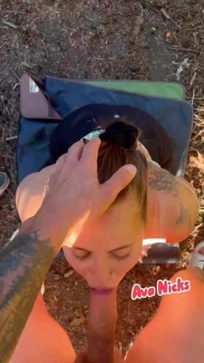 One minute we’re having drinks on the beach the next I’m  choking on his cock and taking a weeks worth of cum all over my face 