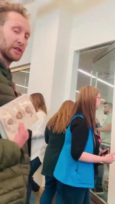 Pastor Derek Reimer of Calgary, Canada is physically thrown out of an all ages drag queen story hour being hosted by Calgary library