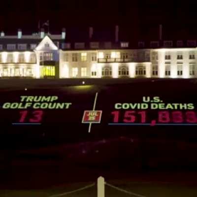 Trump go golfing everyday