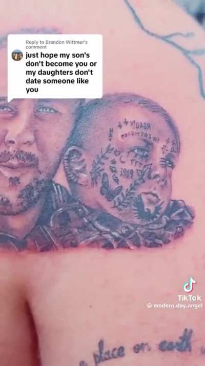 What if his son got tattoos like that?