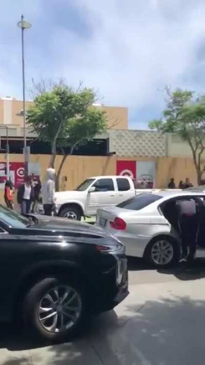 Another angle of the video of black people ganging up on an old white man in Santa Monica where you can see he was attacked for defending a white woman pushed from her bike and being robbed