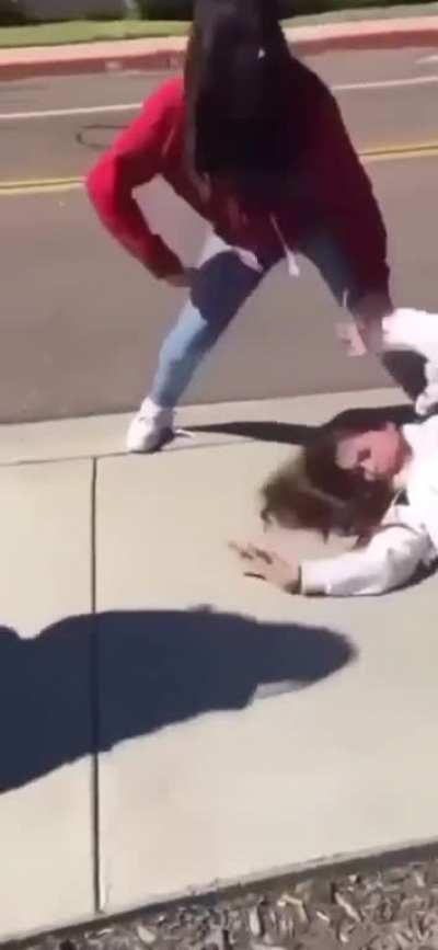 Female get humbled after talking shit