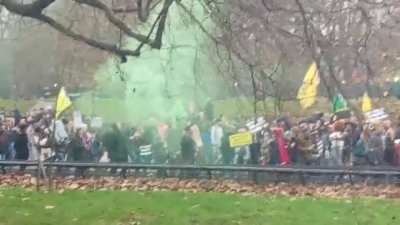Hundreds of thousands gather in protest against COVID passports amongst the reported 95k Moronically infected throughout London