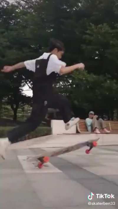 Insane skateboarder skills