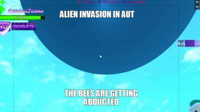 OH NO GUYS THERES AN ALIEN INVASION IN AUT THE BEES ARE GETTING ABDUCTED