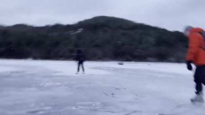 Bad ice skating