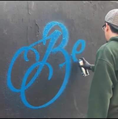 Calligraphy graffiti