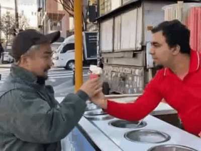 Those tricky ice cream guys.