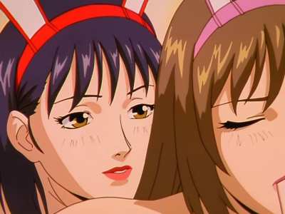 Two bunny girls in public <3