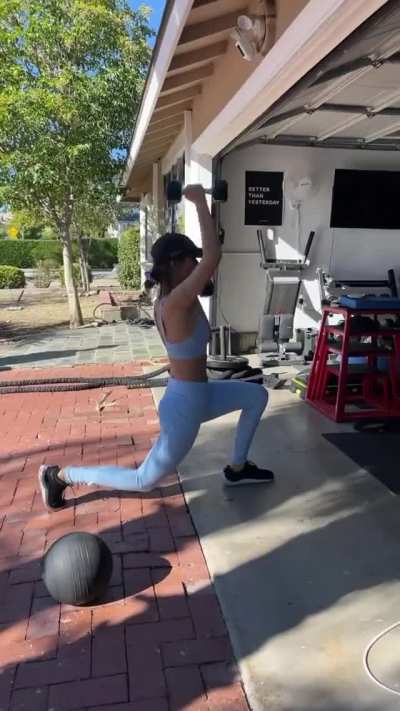working up a sweat