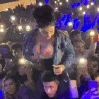 Everyone is trying to show their tits!
