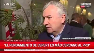Gerardo Morales: no me gusta que un loco desquiciado como Milei sea presidente...