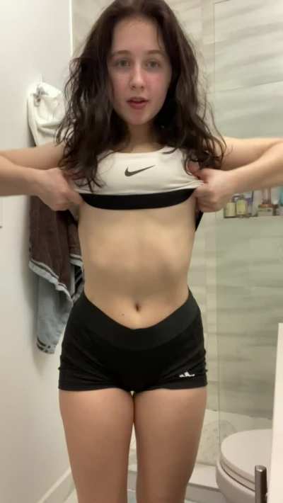 I know you like watching me strip myself pre shower